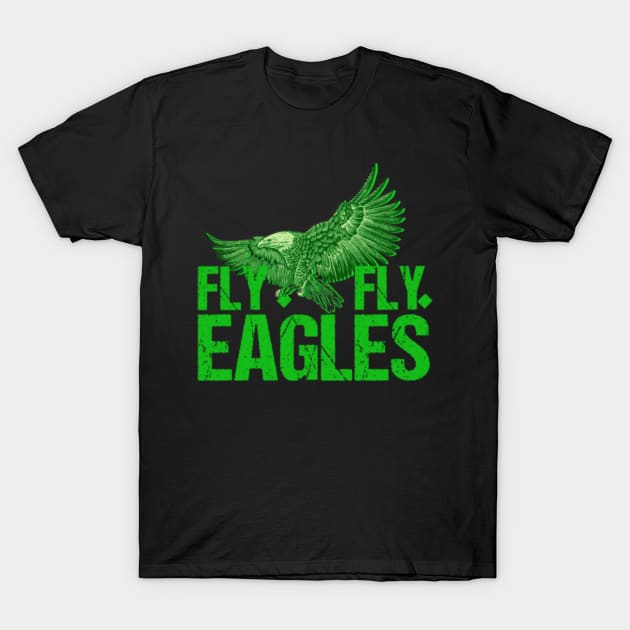 Fly Eagles Fly T-Shirt T-Shirt by JJDezigns